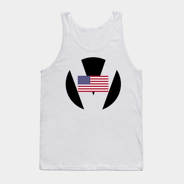 Based Stick Man Shield Tank Top by CincinnatiZoo